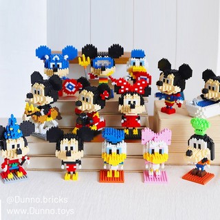 Mô hình Minifigures Chuột Mickey và Vịt Donal - Bộ sưu tập Lắp ráp Xếp hình 3D