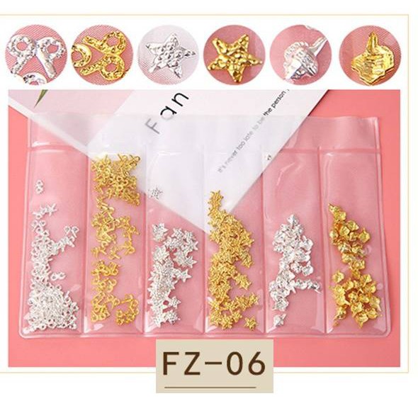 Set Trang Sức Mỹ Ký Gắn Móng 6 Loại FZ