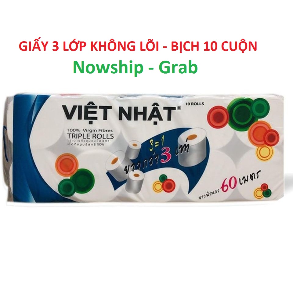 Giấy Vệ Sinh VIỆT NHẬT không Lõi Mềm Mịn .