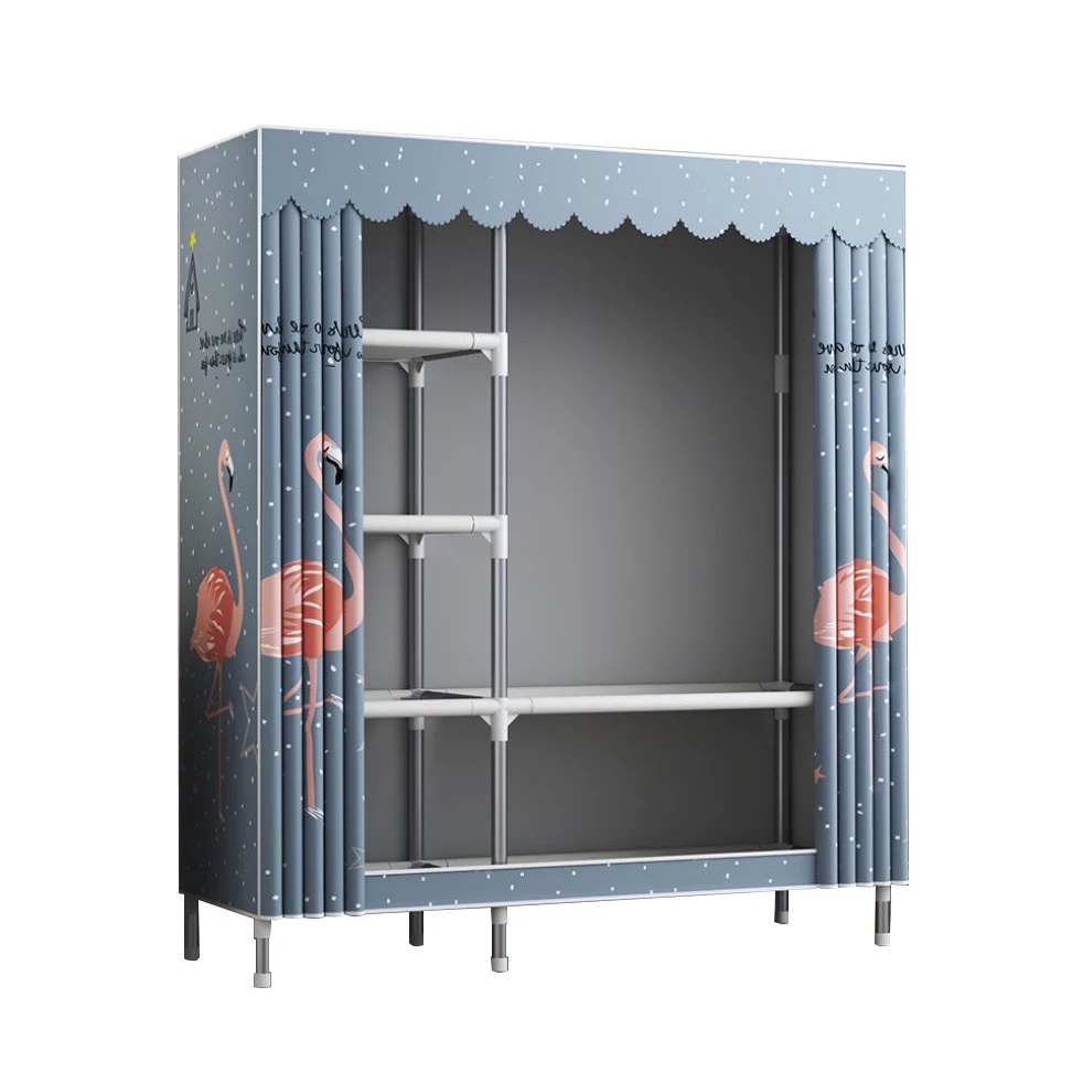 [BẢO HÀNH 1 đổi 1] Tủ Vải đựng quần áo, tủ vải khung thép Titan không rỉ cao câp buồng  Bọc Vải Oxford Chống Ẩm