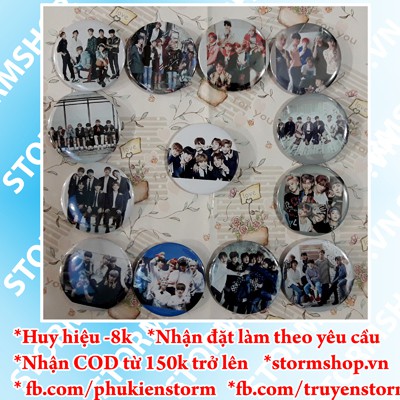 Huy hiệu(logo) BTS combo 7 cái