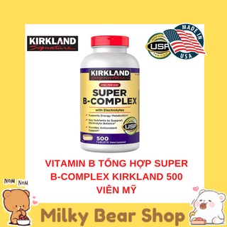Vitamin b tổng hợp super b-complex kirkland 500 viên