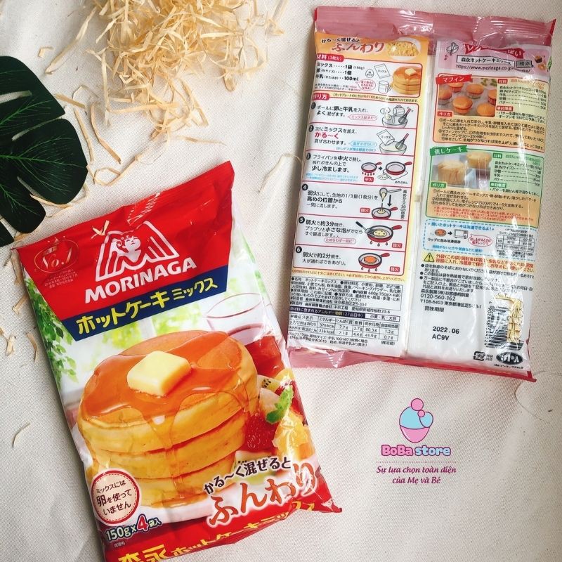 Bột làm bánh pancake/ hotcake Morinaga tiện lợi