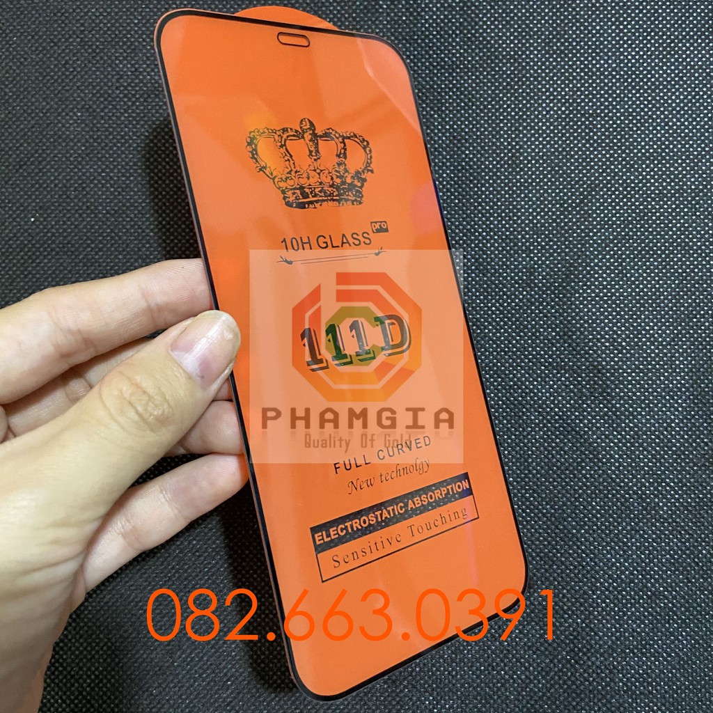 Kính cường lực Iphone 12 / 12 mini / 12 pro / 12 pro max full màn hình, không chấm liti