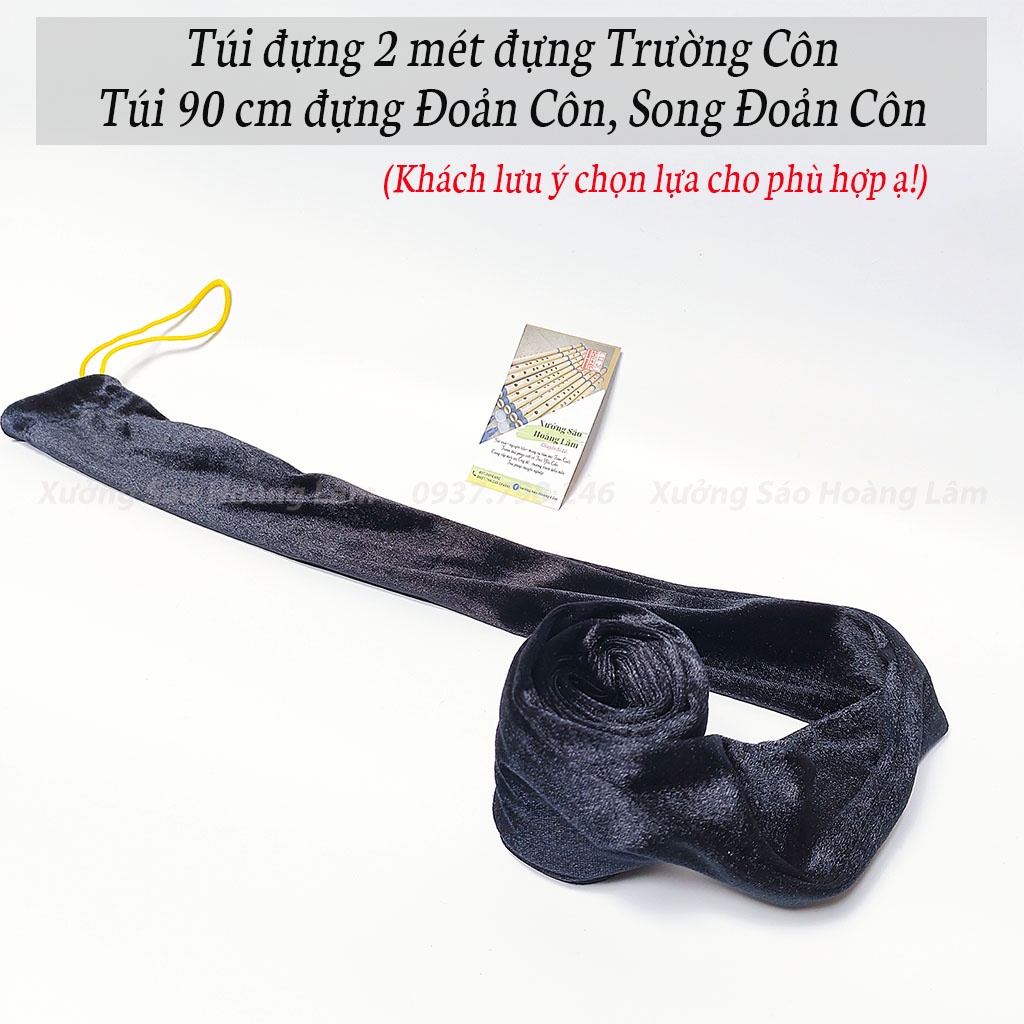 Túi nhung đựng trường côn, bọc Đoản côn, Song Đoản côn tiện lợi mang theo di chuyển và thi đấu dài 2 mét và 90 cm