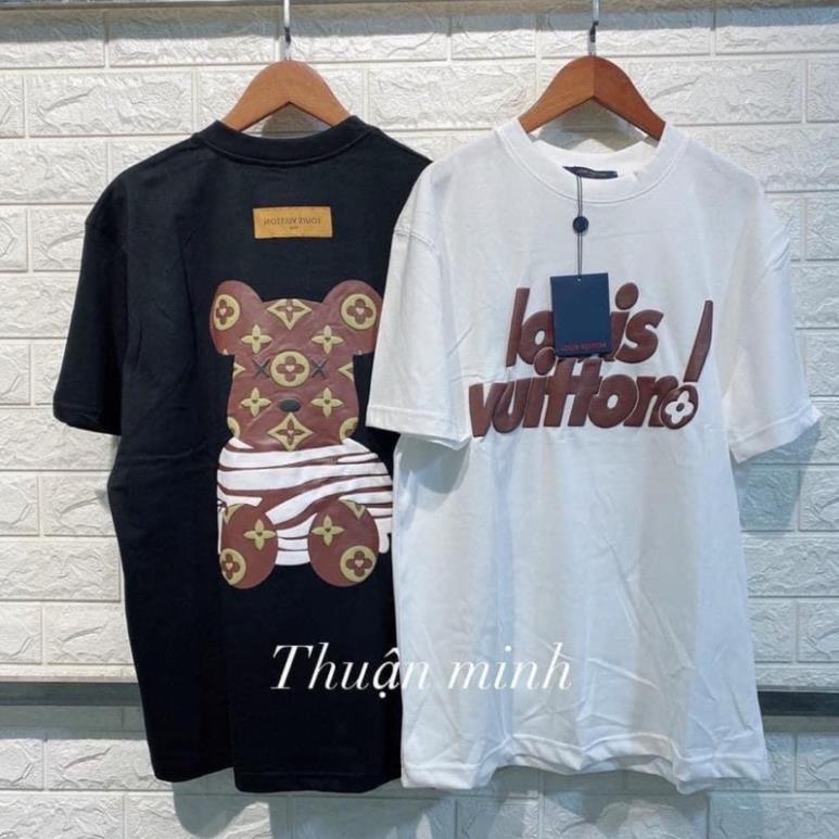 Áo Phông Gấu Louis in 3D Form Thụng Dấu Quần Siêu Xinh(Hàng Sẵn, Ảnh Thật)