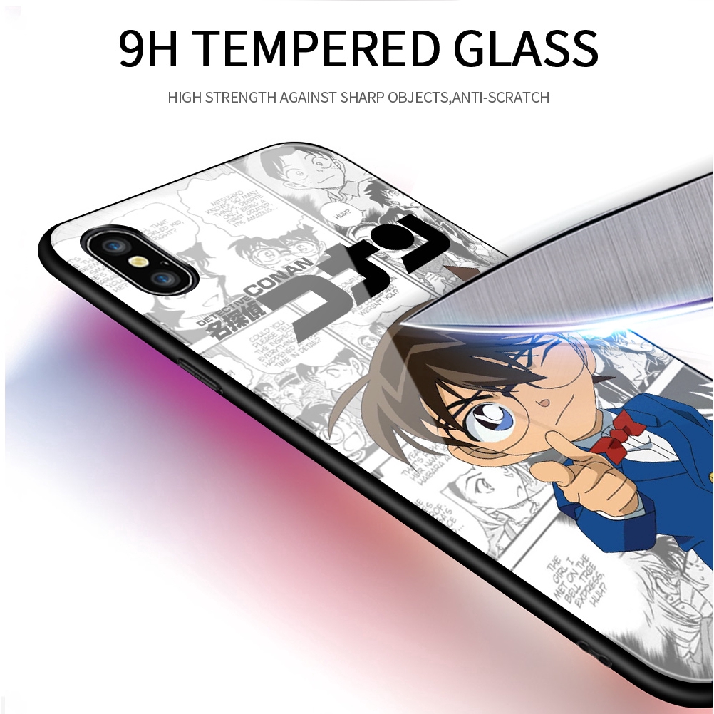 Samsung Galaxy A8 A9 A7 A6 2018 Plus A9S A6+ A8+ A730 A750 A530 Cho Ốp lưng điện thoại In Hình Hard Casing Detective Conan