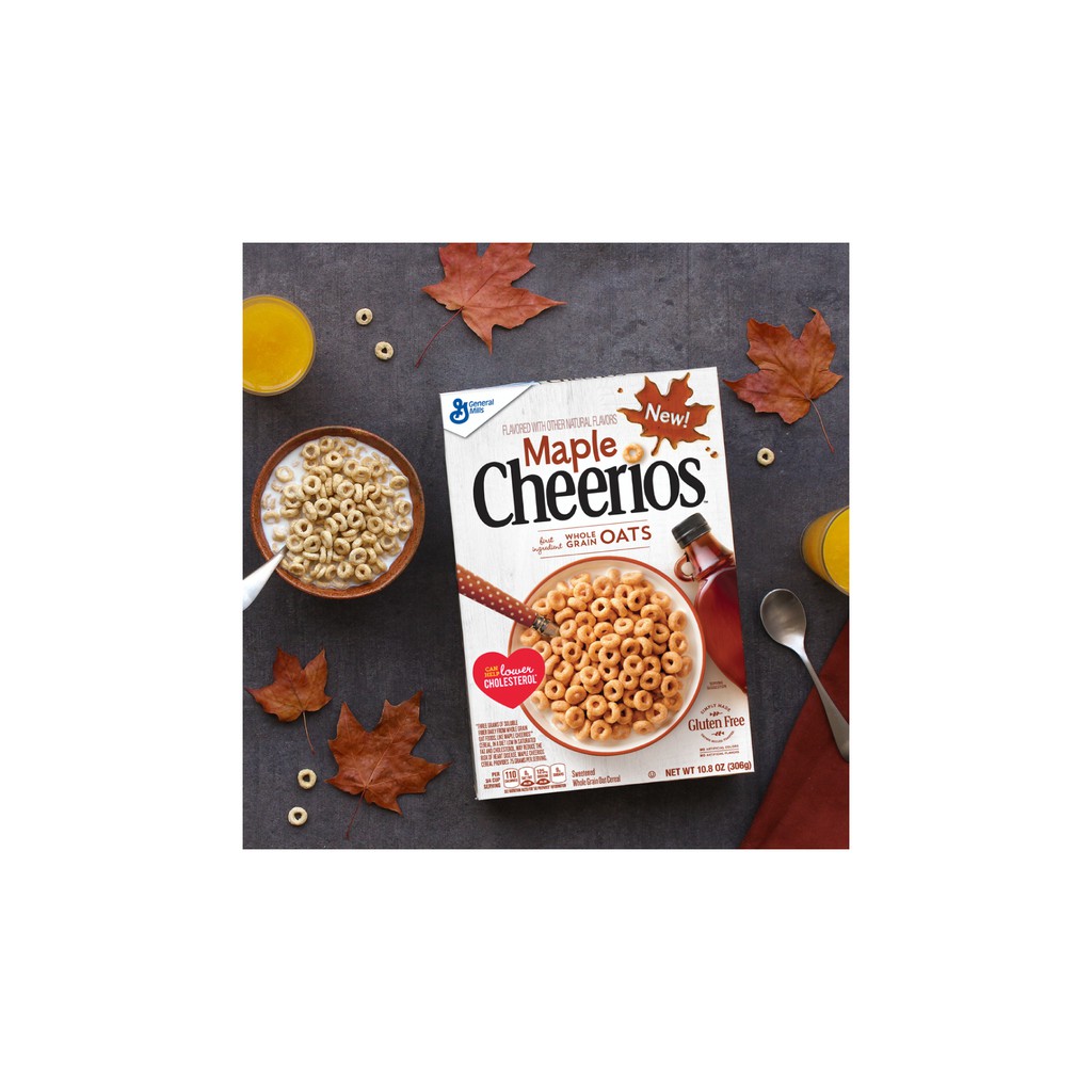 Cereal ăn sáng yến mạch nguyên hạt Cheerios 561gr (không chứa gluten)