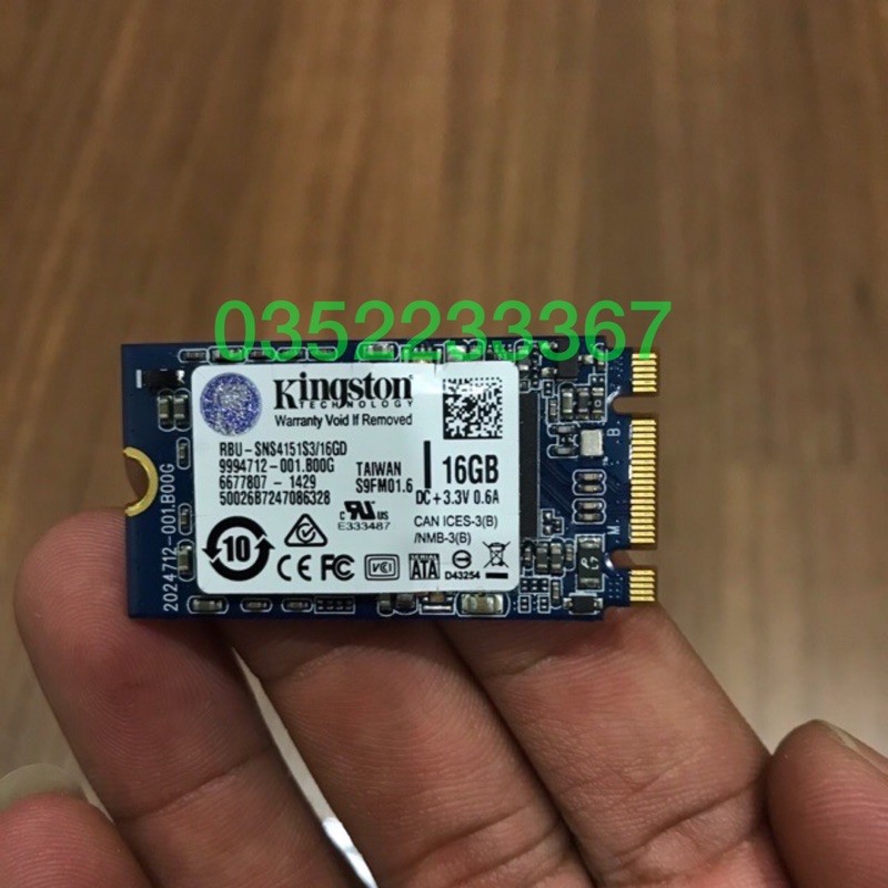 Ổ cứng SSD Kingston 16G chuẩn M2 sata