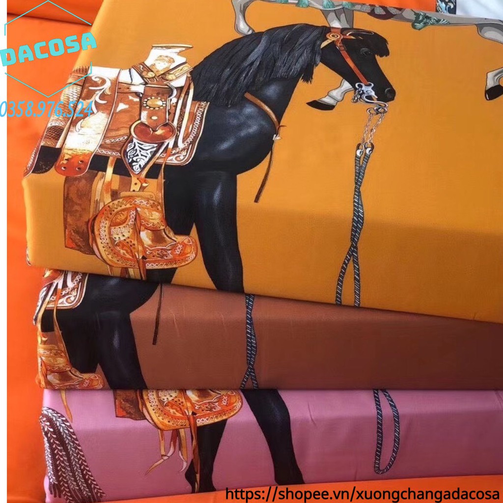 Set Chăn Ga Gối Lụa Tencel 100s Cao Cấp Siêu Mát Đế Vương Nhập Khẩu Nguyên Bộ- Dacosa