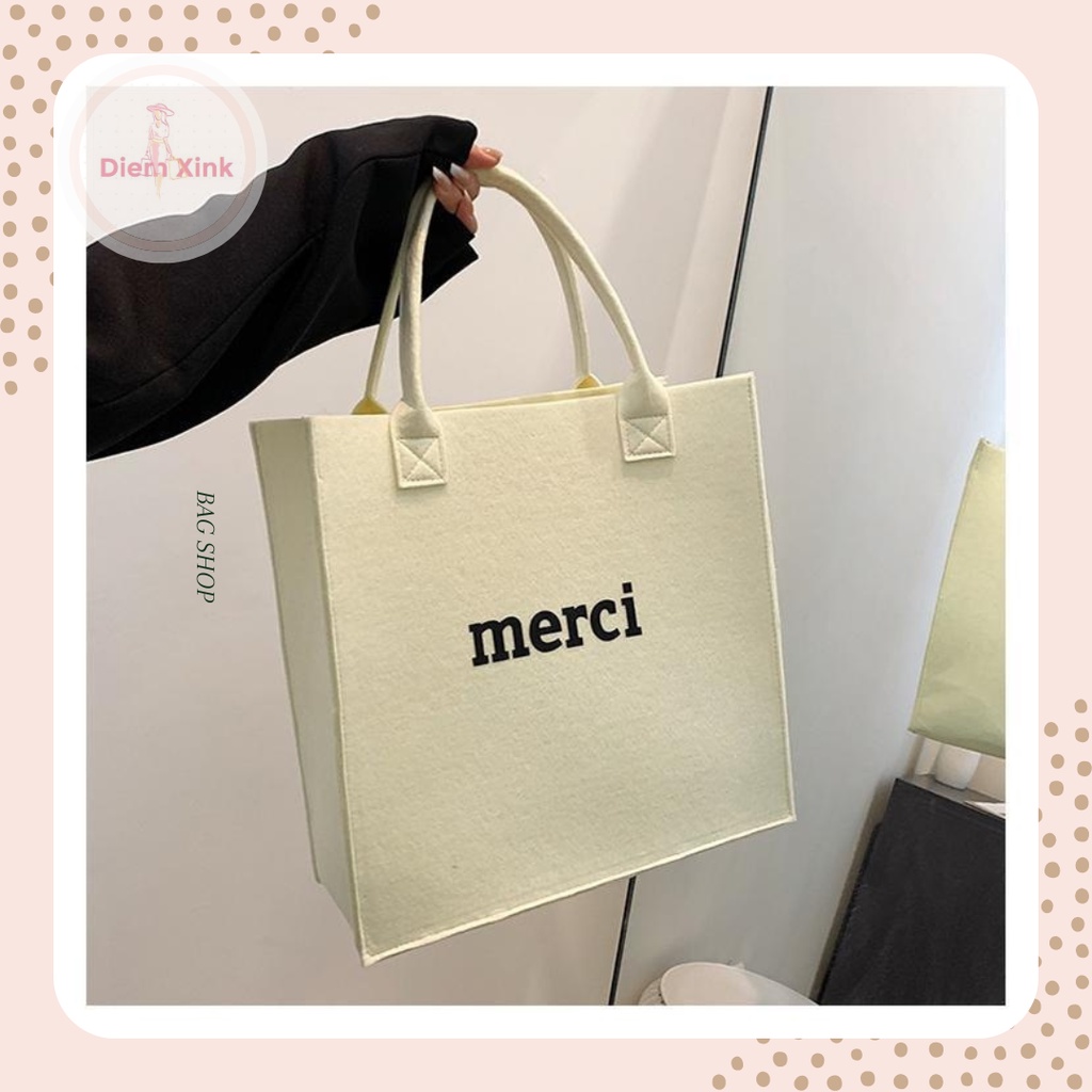 Túi đeo vai, túi merci vải ni nhiều màu siêu hot năm 2022- Diem Store- Tsx068-11- T6