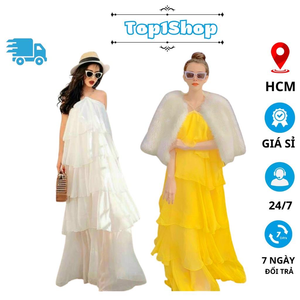 Đầm Maxi 2 Dây xích [Top1shop]