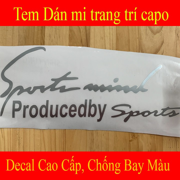 ẢNH THẬT Tem Dán Mi Chữ Kí Sport Mind