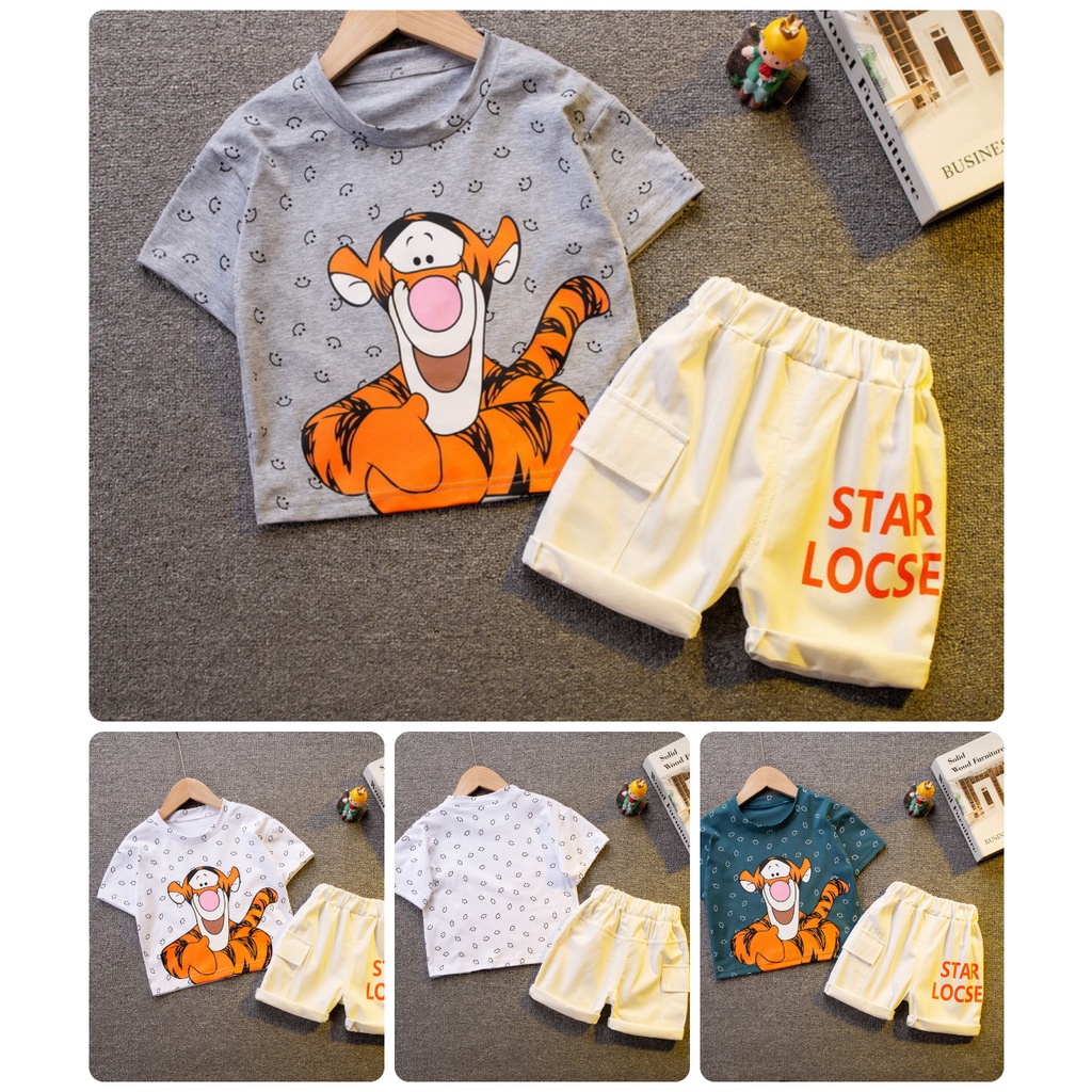 [SALE] BS64⚡Size80-110 (6-18kg)⚡Set áo + quần kaki bé trai⚡HÀNG QUẢNG CHÂU