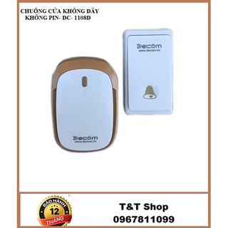 Chuông cửa không dây, không pin DECOM- DC-1108D