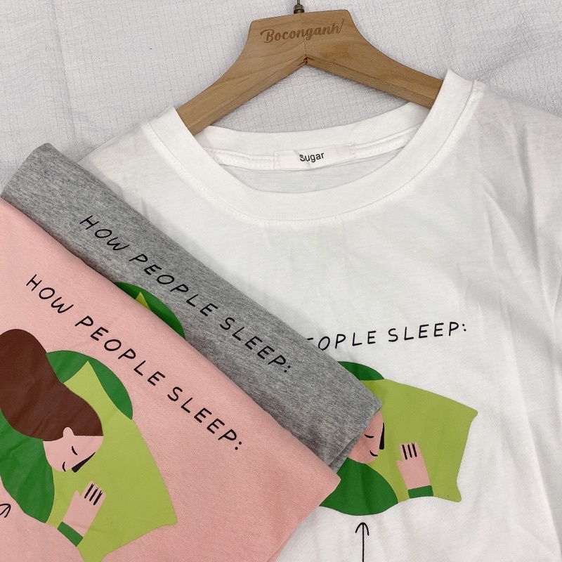 Áo Thun How People Sleep HB071 Form Rộng Hàng Quảng Châu Thun Mỏng Mát