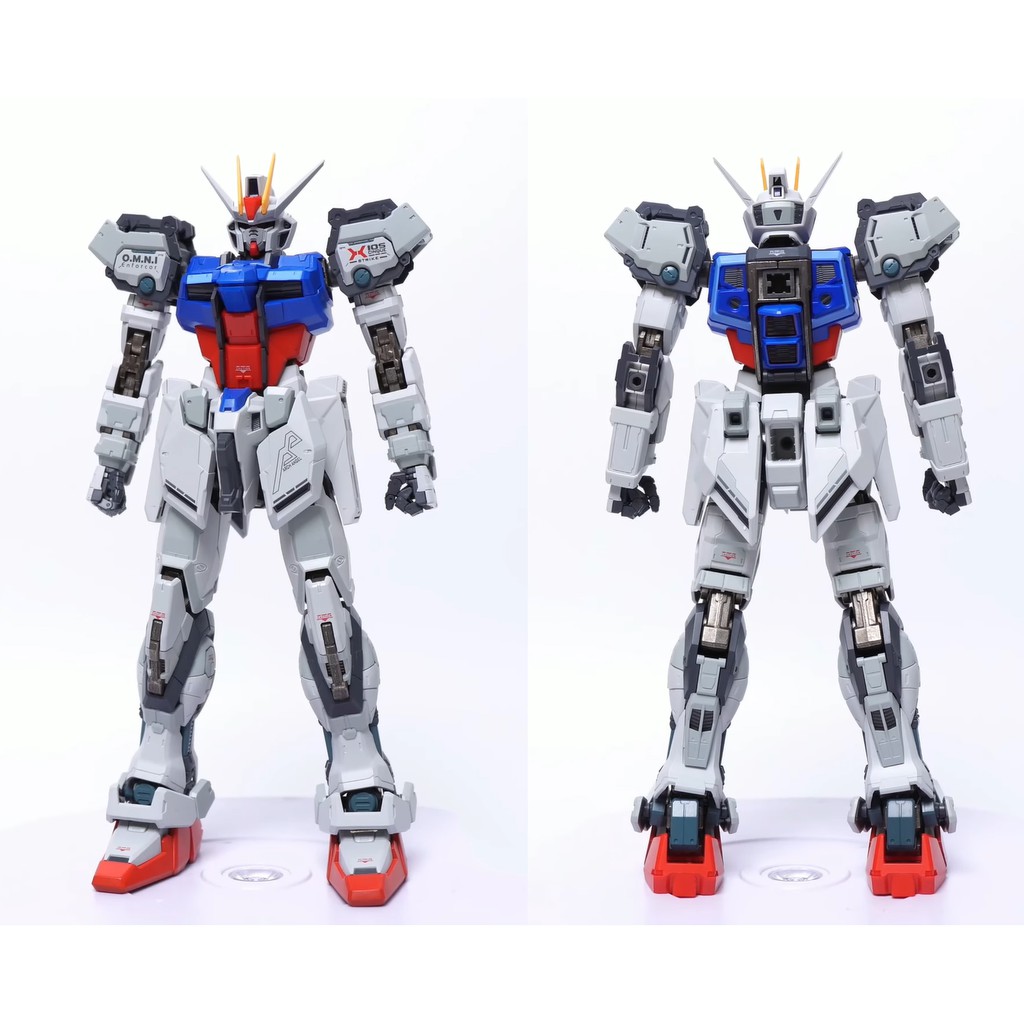 Mô hình MB 1/72 Aile Strike Gundam Musha Armor MS2.0 Metal Build LED Die-Cast Action Figure Khung Xương Kim Loại