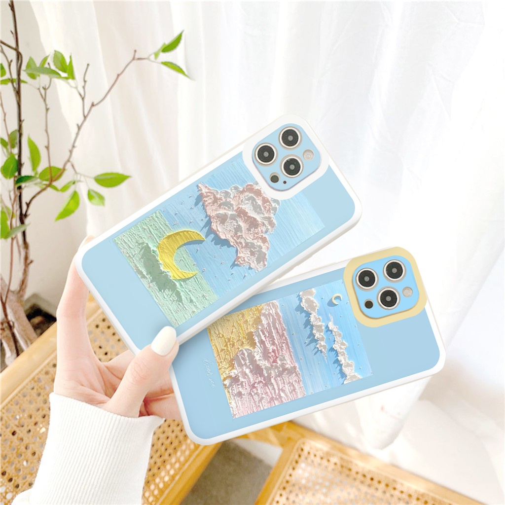 Ốp lưng iphone Dream Sea ốp cạnh vuông iphone 6splus/7/7plus/8/8plus/x/xr/xs/11/12/pro/max/plus/13promax tr403