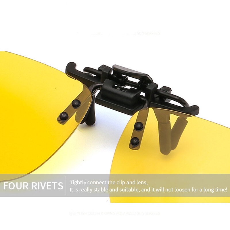 Kính Mát Phân Cực Kẹp Có Thể Thay Đổi Màu Sắc Theo Ngày Và Đêm