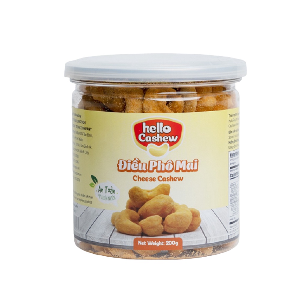 Điều phô mai Hello Cashew hộp 200g