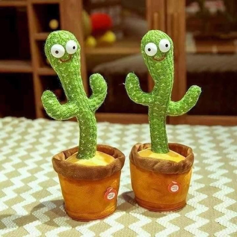 Cây Xương Rồng Nhảy Múa Biết Nhại Tiếng Đồ Chơi Cho Trẻ Em Sạc USB