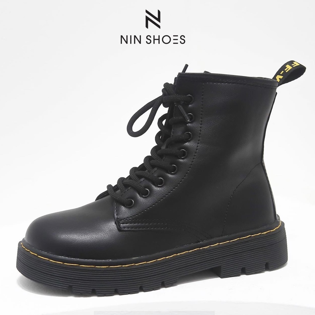 Boot nữ - Boot ulzzang cao cổ buộc dây siêu hot Ninshoes | BigBuy360 - bigbuy360.vn