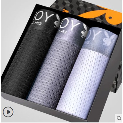 Combo 3 Quần Lót Nam Boxer mã QL25118 Chính Hãng Playboy/ Quần lót Nam Thông Hơi Thoáng Khí/ Quần Lót Nam Cao Cấp