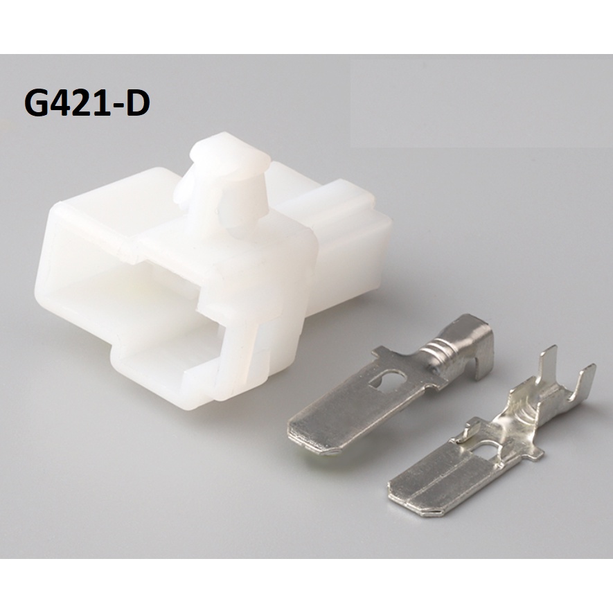 G421-Giắc cắm âm thanh xe hơi 2 lỗ 6.3mm có neo