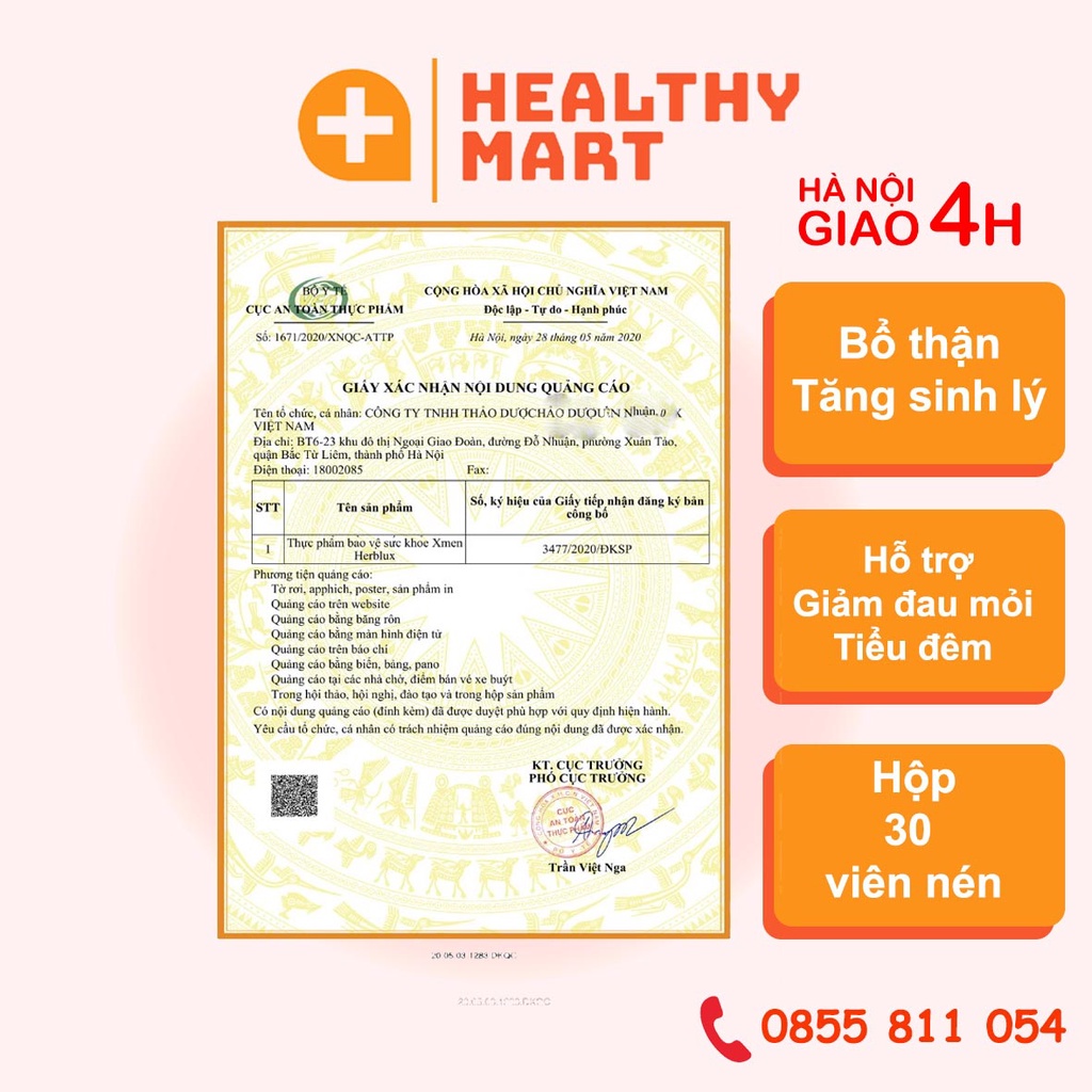 ✔️️️Tăng sinh lý nam giới Xmen Davi - Bổ thận, tráng dương, kéo dài thời gian - giảm đau mỏi, tiều đêm
