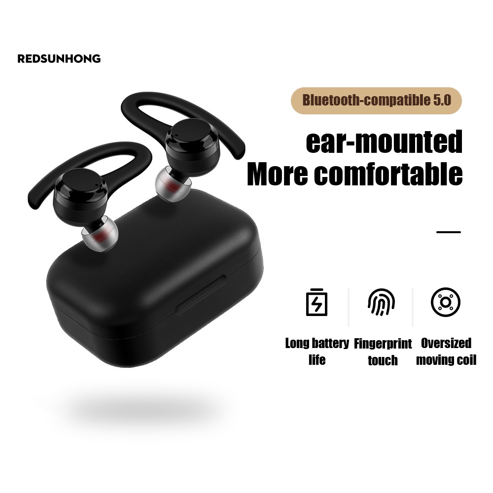 Tai Nghe Bluetooth 5.0 RSH.z Đeo Vành Tai Giảm Tiếng Ồn Tiện Dụng