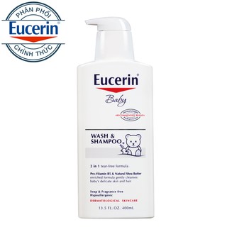 Sữa tắm gội cho bé Eucerin Baby Wash & Shampoo 400ml