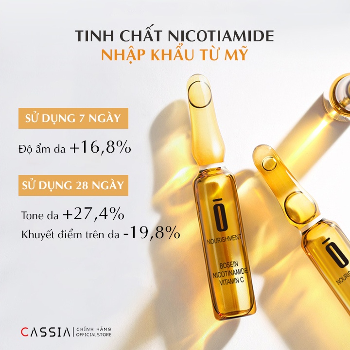 Serum Vitamin C Dưỡng Ẩm Trắng Da, Tinh Chất Dưỡng Da, Se Khít Lỗ Chân Lông, Chống Lão Hóa, Trẻ Hóa Da (2ml * 7 ống)