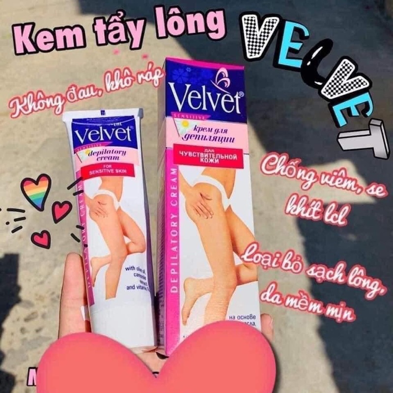 TẨY LÔNG VELVET nga tuýp 100ml