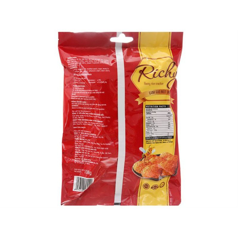 Bánh gạo mật ong Richy gói 108g | BigBuy360 - bigbuy360.vn
