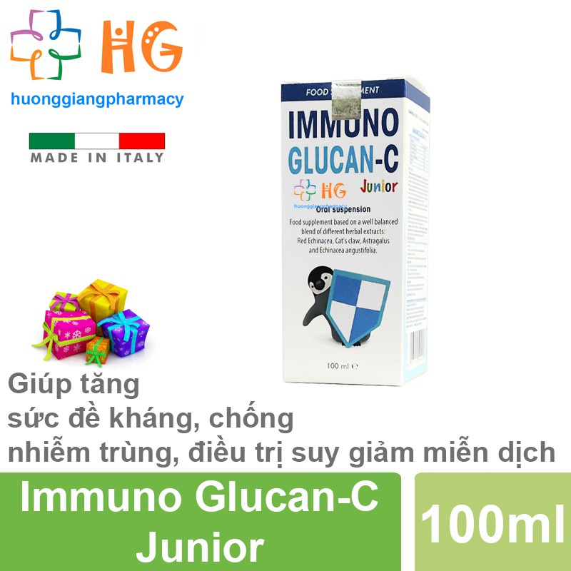 Immuno Glucan-C - Giúp tăng sức đề kháng, chống nhiễm trùng, suy giảm miễn dịch (Chai 100ml)