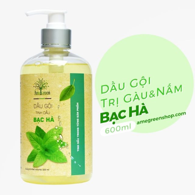 DẦU GỘI TINH DẦU BẠC HÀ AMEGREEN