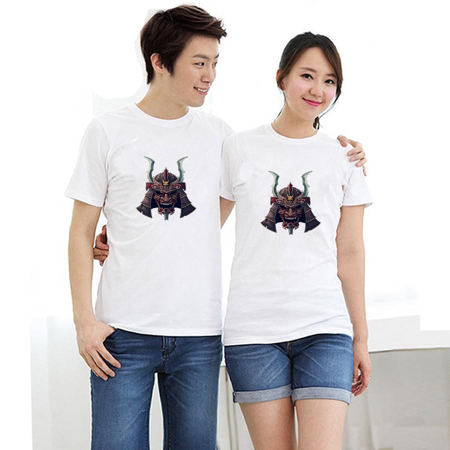Áo thun cặp đôi in hình samurai Nhật Bản 291AAACD form rộng phong cách hàn quốc
