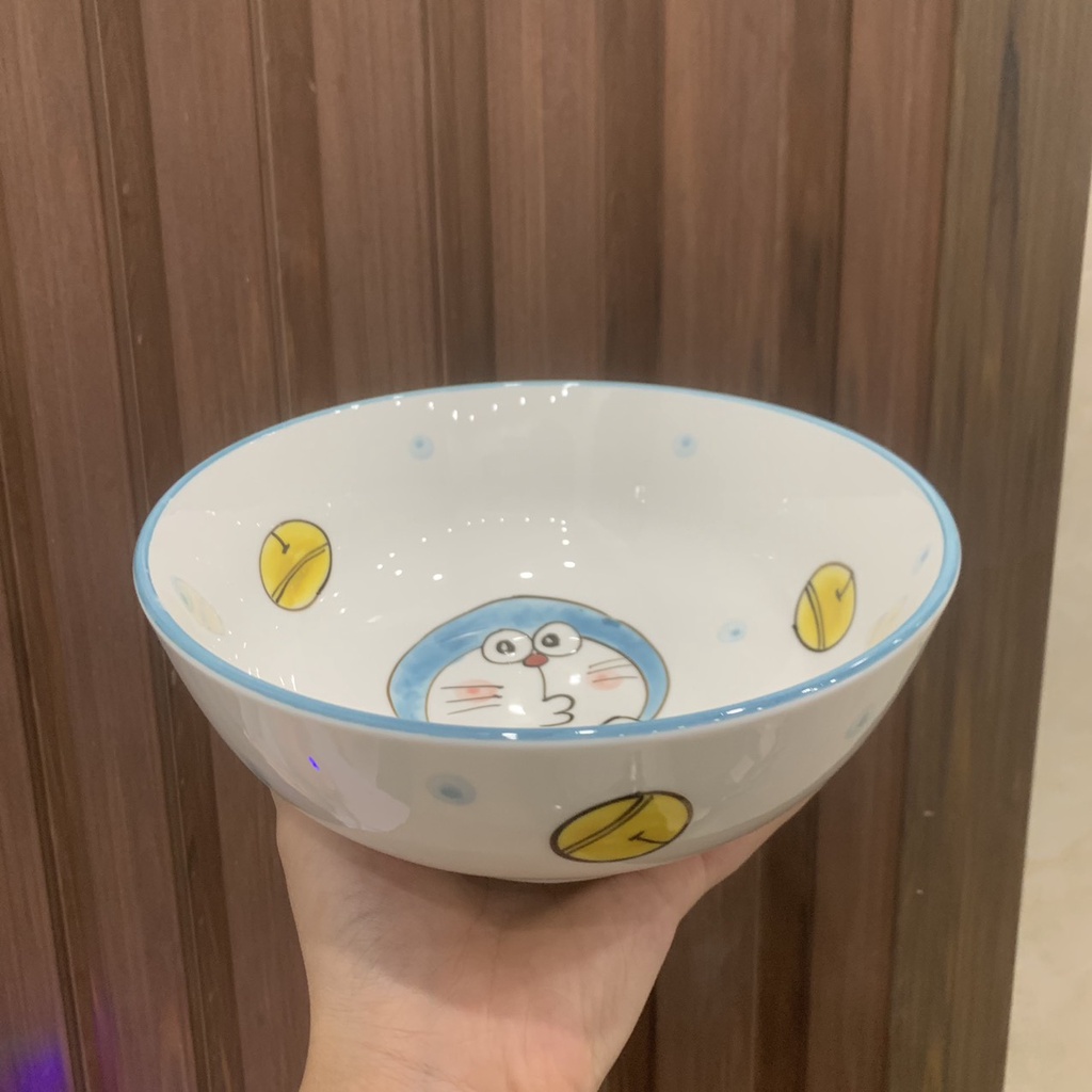Bát đĩa sứ, Doraemon, chén dĩa dễ thương, bát ăn cơm Gốm Sứ Bát Tràng decor cực xinh Bepxinh999