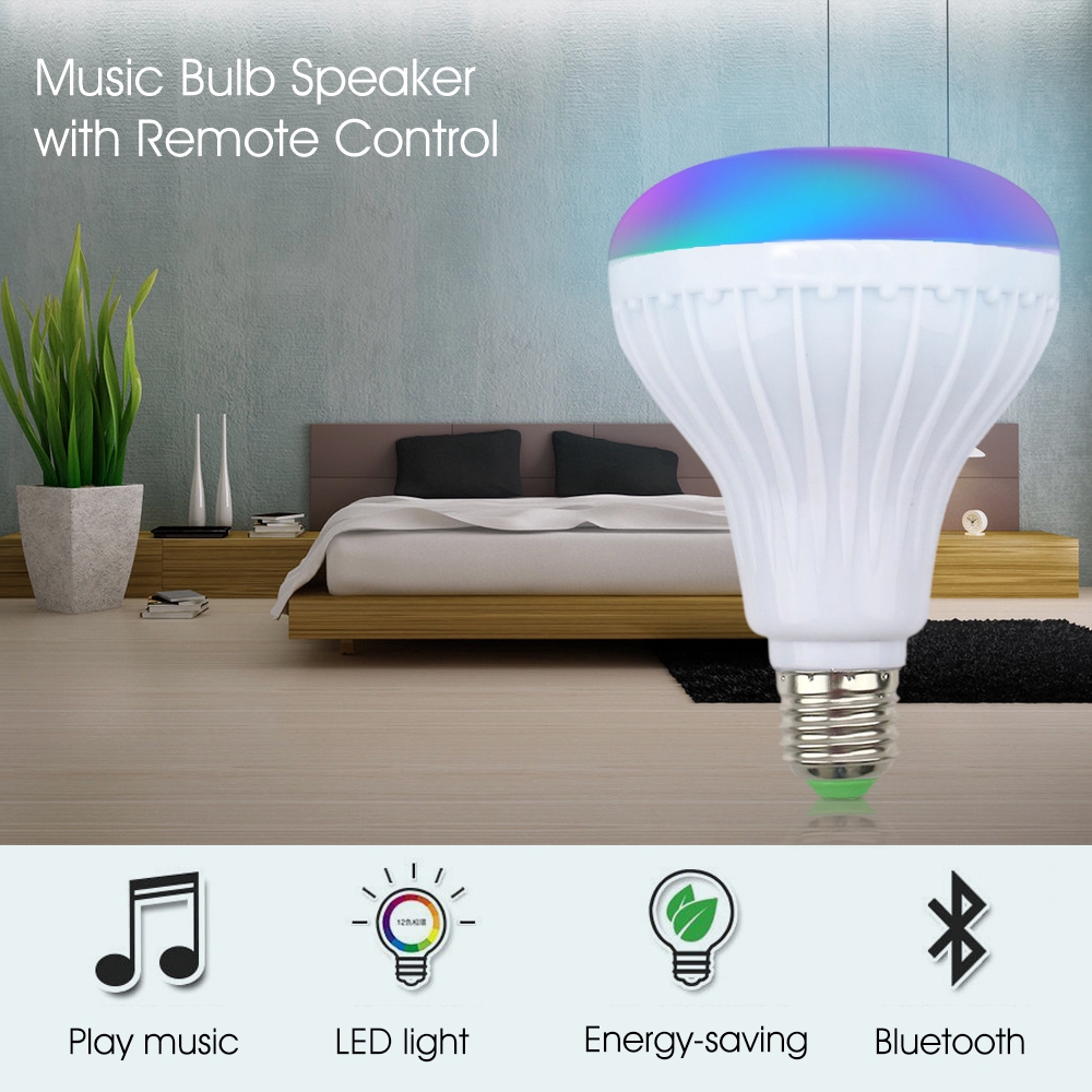 Đèn LED có loa Bluetooth không dây 110V 220V có điều khiển từ xa sử dụng tiện lợi