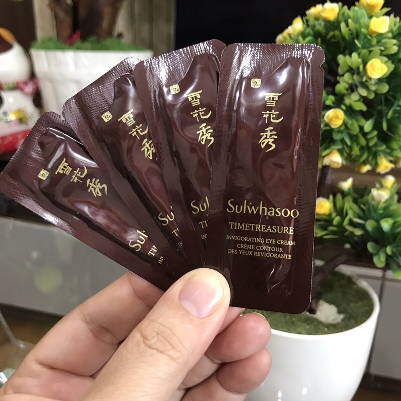 SET 10 gói Kem dưỡng mắt Timetreasure Invigorating  Eye Cream