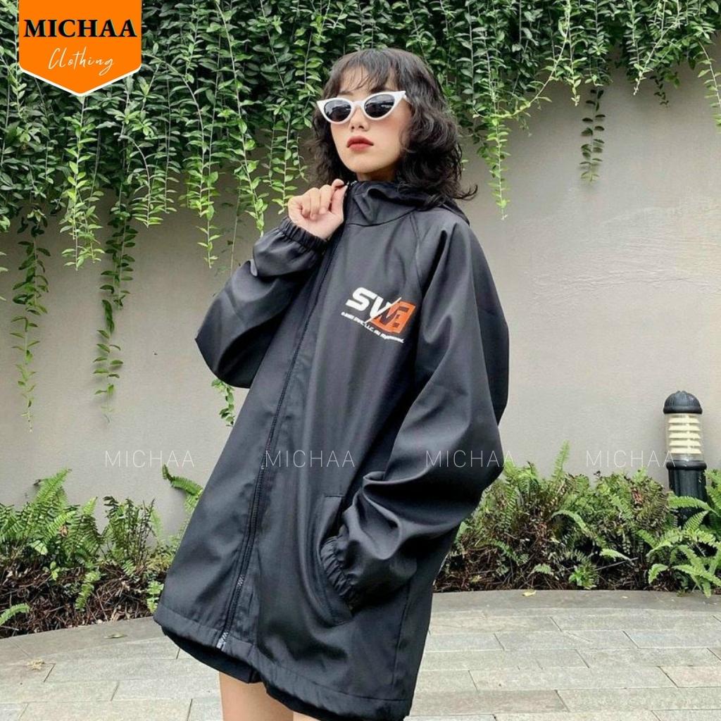 Áo Khoác Dù SWE LOGO Nam Nữ Ulzzang Unisex Kiểu Form Rộng 2 Lớp Jacket - MICHAA
