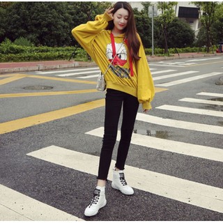Giày Sneaker Cổ Cao Ulzzang Hàn Quốc Chất