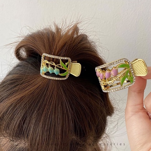 Kẹp Tóc Màu Hồng Xanh Thời Trang Mùa Hè Cho Bé Gái