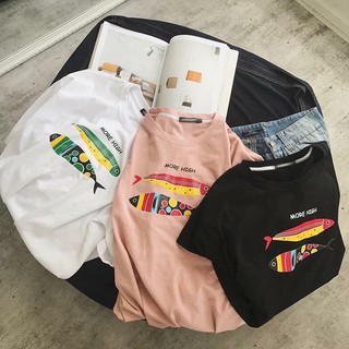 [Leona Shop]- Áo Thun Tay Lỡ Cá Mập