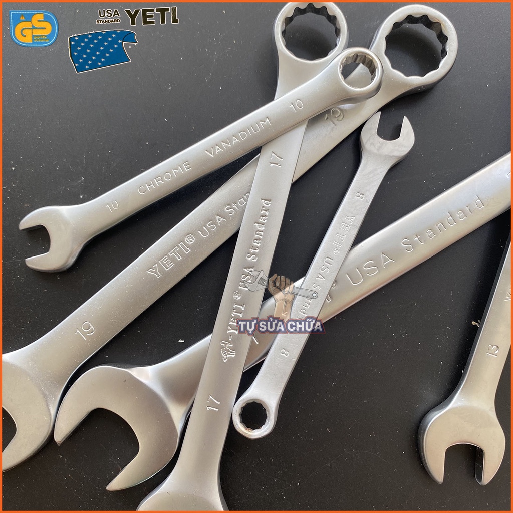 Cờ lê vòng miệng YETI USA các loại đủ size - HÀNG CHÍNH HÃNG, ẢNH THẬT 100%, khóa vòng miệng