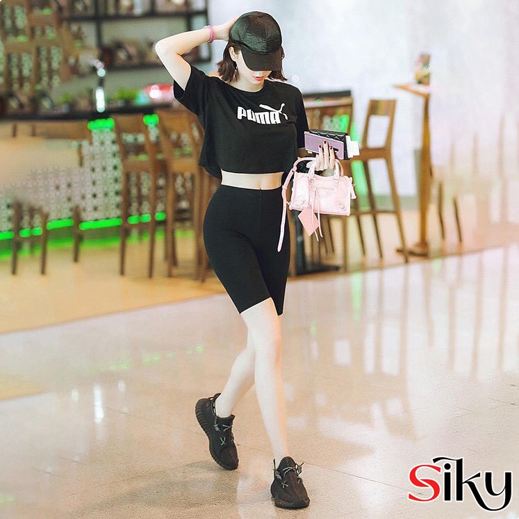Quần Legging Lửng Nữ 🌸 Legging ngố nâng mông SIÊU HOT - SIKY | BigBuy360 - bigbuy360.vn