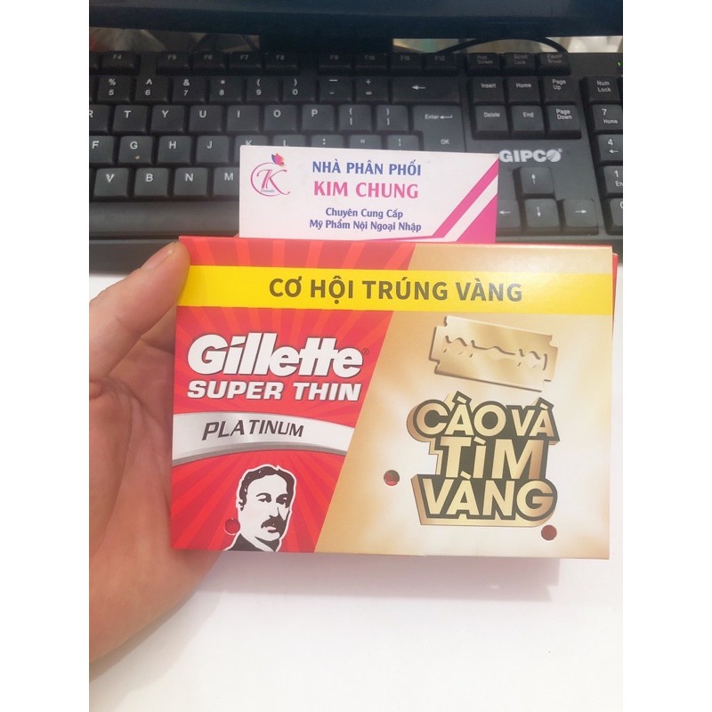 Hộp 100 lưỡi lam Gillette Super Thin Platium
