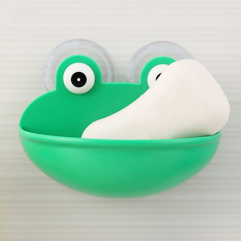 Giá Đỡ Xà Phòng Hình Chú Ếch May Mắn Có Giác Hút Cho Nhà Bếp Nhà Tắm