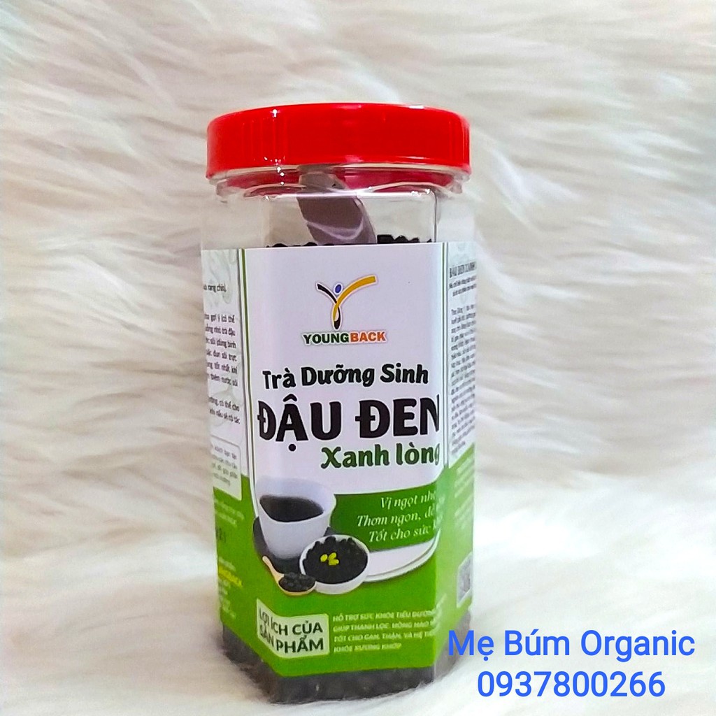 Trà Dưỡng Sinh Đậu Đen Xanh Lòng Youngback (Hủ 400g). Vị Ngọt Nhẹ ,Thơm Ngon Dễ Uống, Tốt Cho Sức Khỏe.