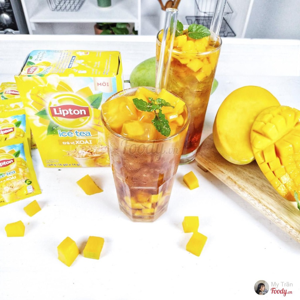 Trà Lipton Ice Tea Hòa Tan Vị Xoài (Hộp 16 Gói X 14 G)